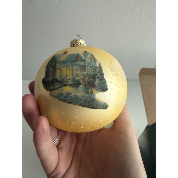 THOMAS KINKADE Painter Of Light Brushworks Collection Christmas Ornament Holiday - Picture 11 of 14